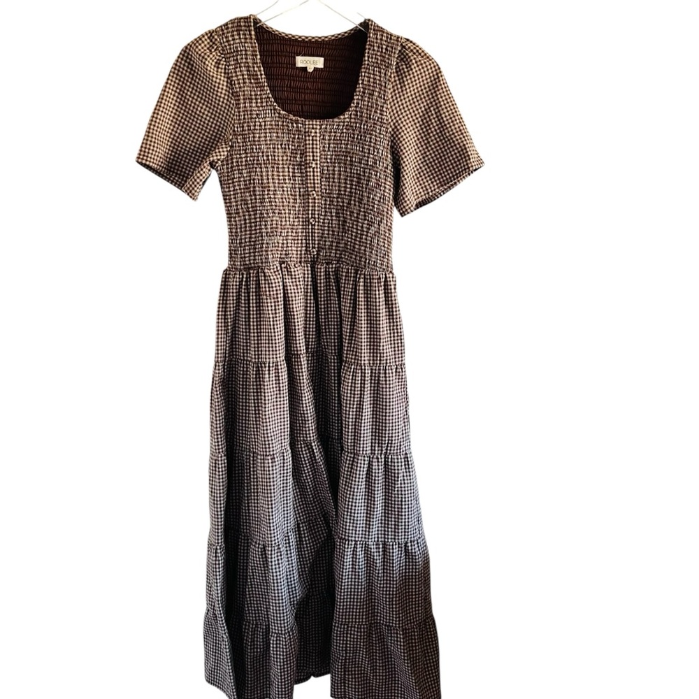 Roolee Gingham Maxi Dress